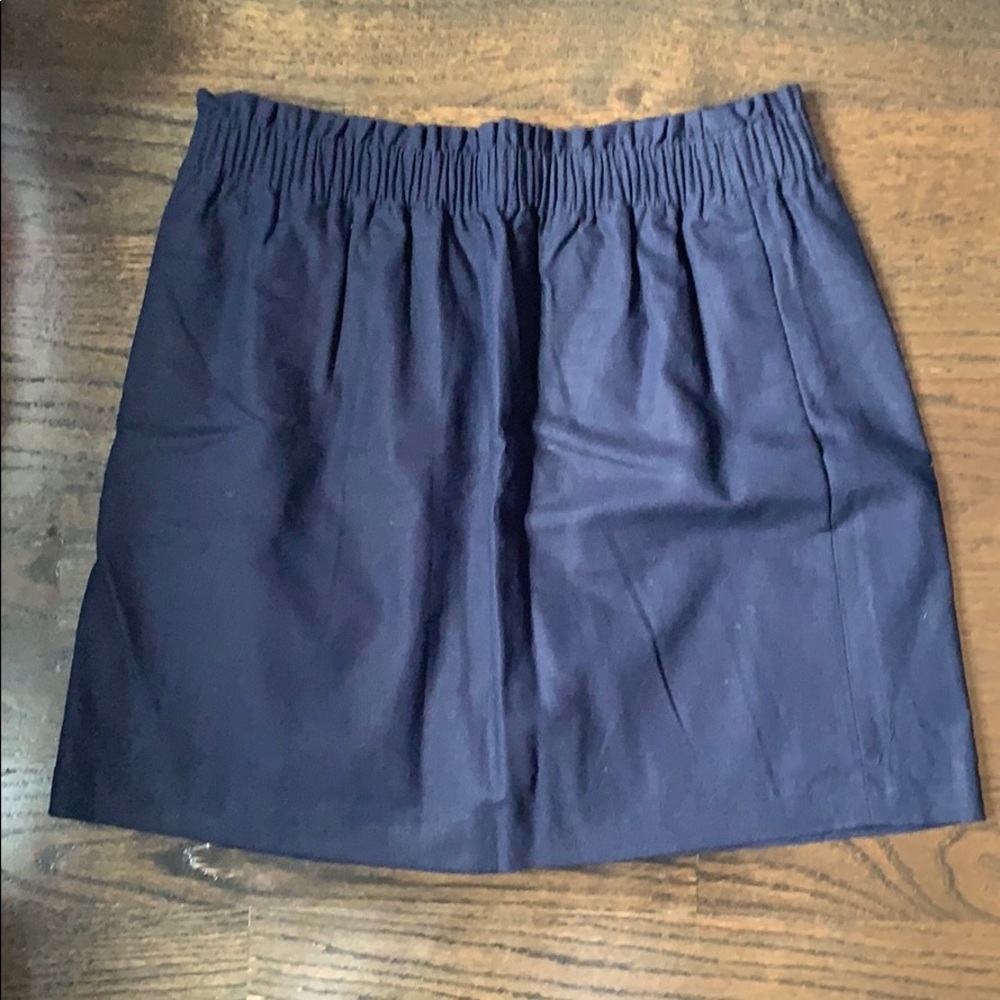 NWT JCrew navy skirt (10)